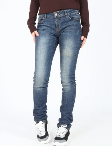 Blugi Zara, albastru Albastru