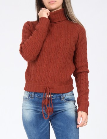 
						Pulover Zara, caramiziu