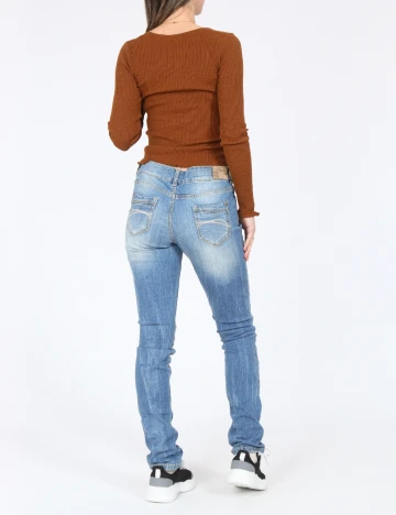 Blugi Zara, albastru Albastru