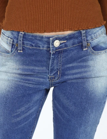 Blugi Zara, albastru Albastru