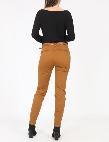 Pantaloni Pull&Bear, maro Maro