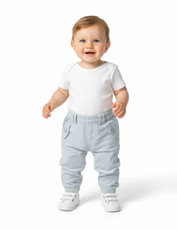 Pantaloni Zara, bleu Albastru