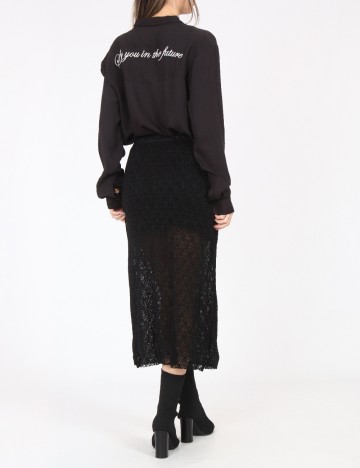 Fusta Pull&Bear, negru