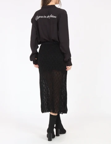 Fusta Pull&Bear, negru Negru