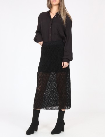 Fusta Pull&Bear, negru