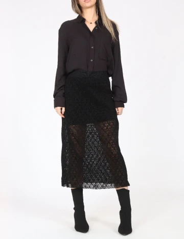 Fusta Pull&Bear, negru Negru