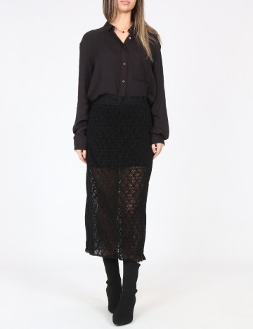 Fusta Pull&Bear, negru