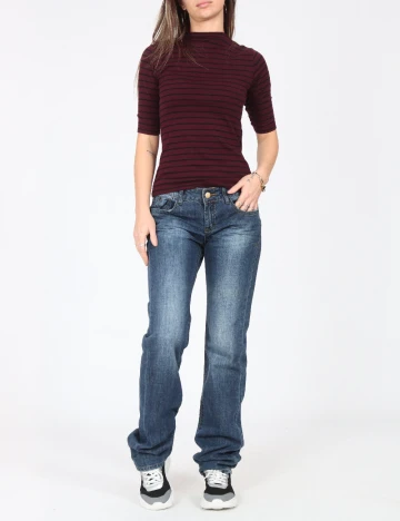 Bluza Pull&Bear, visiniu Rosu