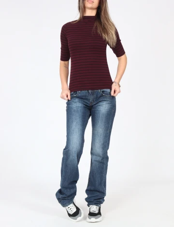 Bluza Pull&Bear, visiniu Rosu