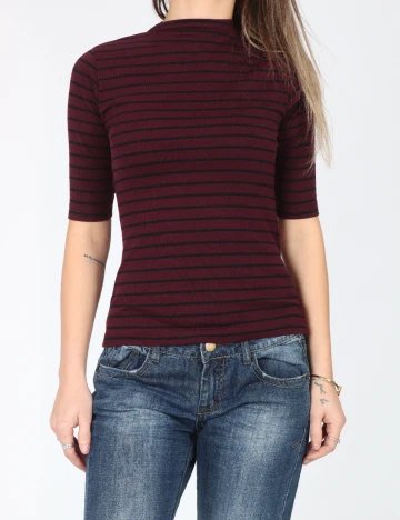 Bluza Pull&Bear, visiniu Rosu