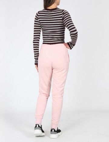Pantaloni Pull&Bear, roz