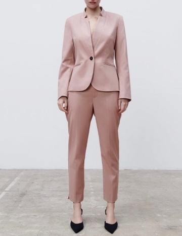 
						Sacou Zara, roz pudra inchis