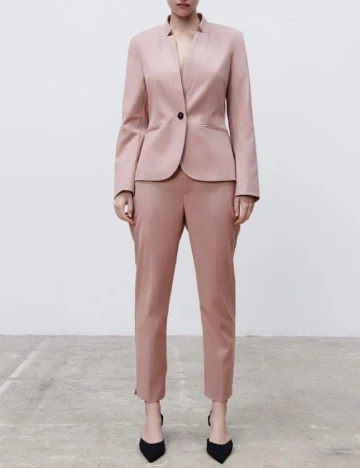 Sacou Zara, roz pudra inchis Roz