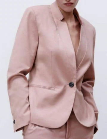 Sacou Zara, roz pudra inchis Roz
