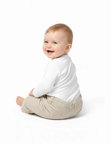 Pantaloni Zara, crem Crem