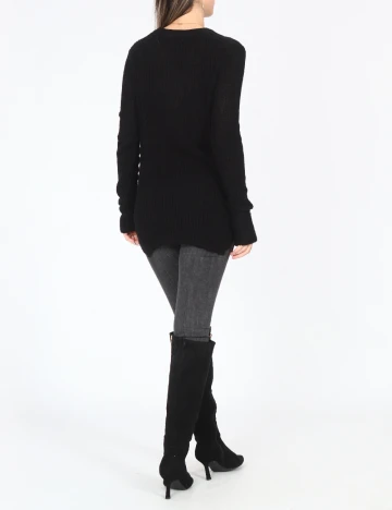 Pulover Pull&Bear, negru Negru