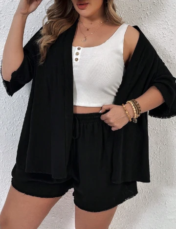 Compleu SHEIN CURVE, negru Negru