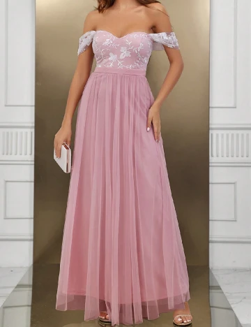 Rochie lunga SHEIN, roz Roz