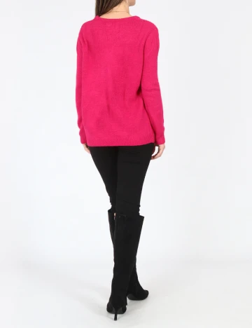 Pulover Bershka, roz Roz