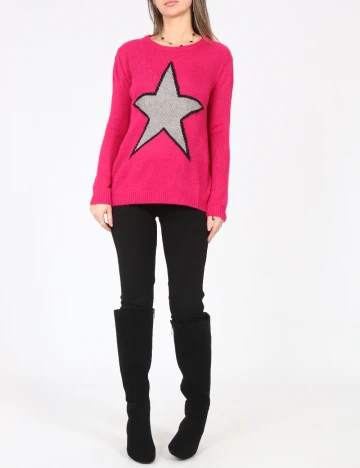 Pulover Bershka, roz Roz