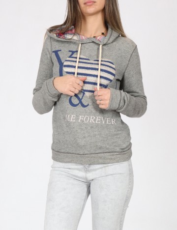 
						Hanorac Bershka, gri