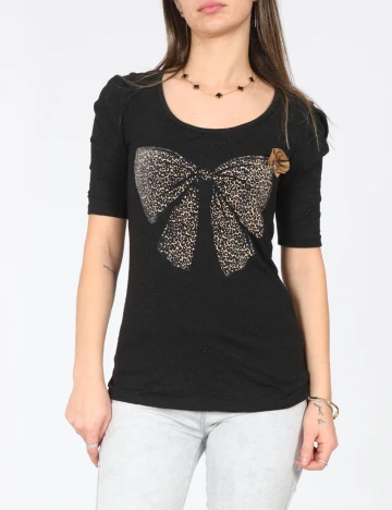 Tricou Bershka, gri Gri