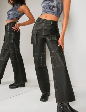 Pantaloni SHEIN, negru Negru