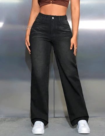 Blugi SHEIN, negru Negru