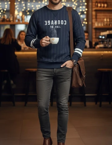 Bluza Pull&Bear, albastru Albastru