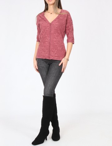 Bluza Bershka, roz pudra inchis