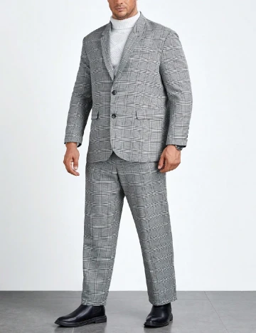 Costum SHEIN Plus Size Men, g Gri