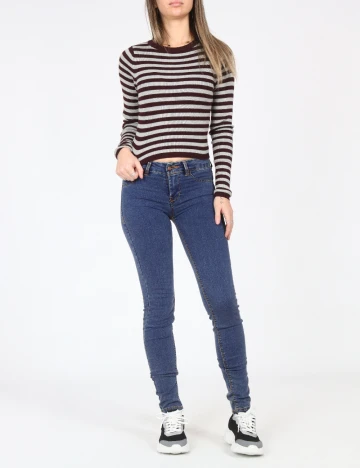 Blugi Pull&Bear, albastru Albastru