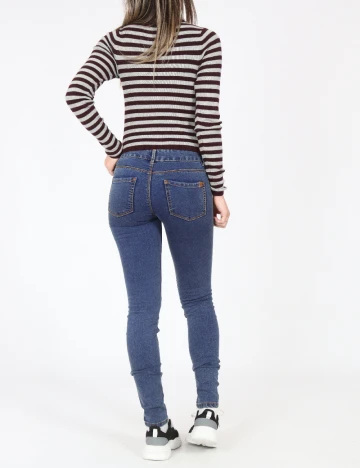 Blugi Pull&Bear, albastru Albastru