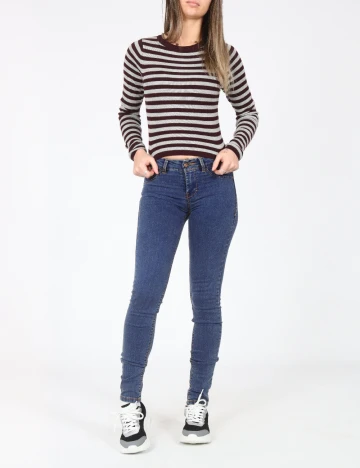 Blugi Pull&Bear, albastru Albastru