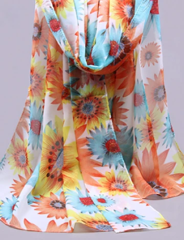 Esarfa Zara, floral print Floral print