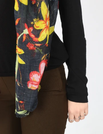 Esarfa Zara, floral print Floral print