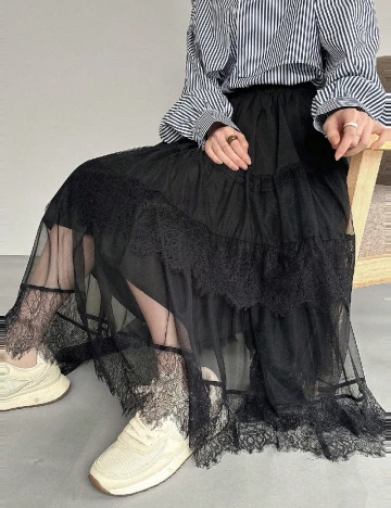 Fusta Friful, negru Negru