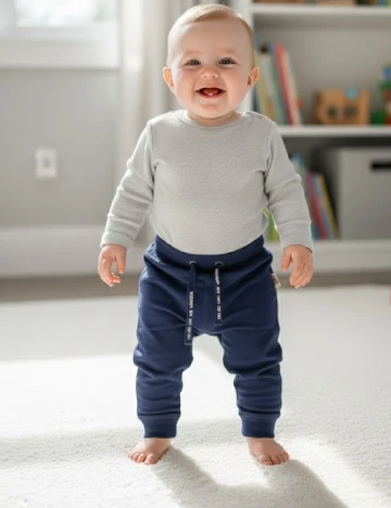 Pantaloni Zara, bleumarin Albastru