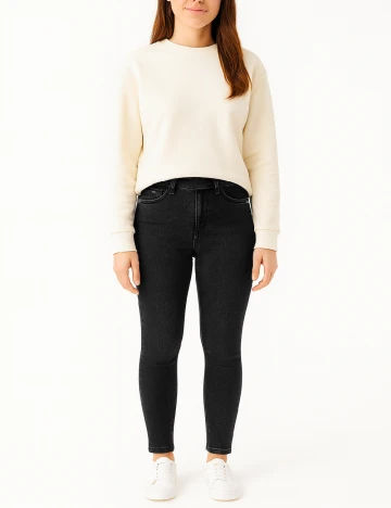 Blugi Pull&Bear, negru Negru