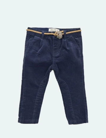 Pantaloni Zara, bleumarin Albastru