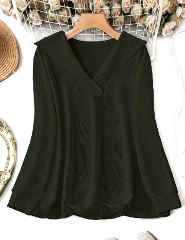 
						Bluza SHEIN CURVE, verde inchis