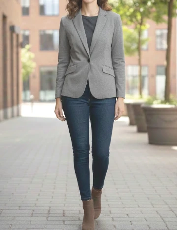 Sacou Pull&Bear, gri Gri