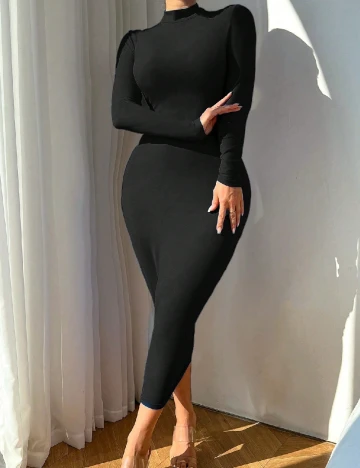 Rochie medie SHEIN, negru Negru