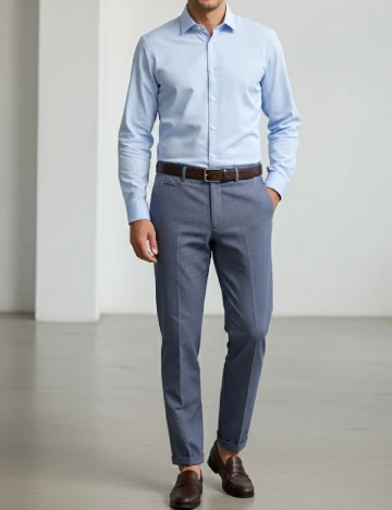 Pantaloni Zara, albastru Albastru