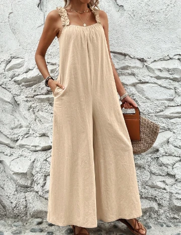 Salopeta SHEIN, bej Crem