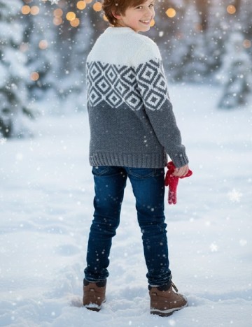 Pulover Zara, alb/gri