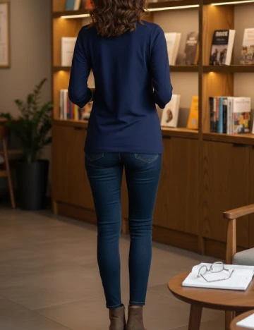 Bluza Zara, bleumarin Albastru