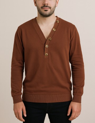 
						Bluza Oversize Pull&Bear, maro