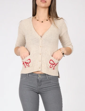 Cardigan Zara, crem Crem