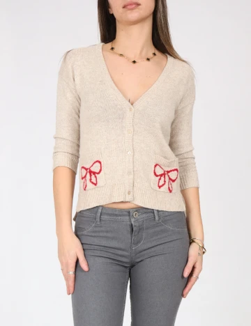 Cardigan Zara, crem Crem